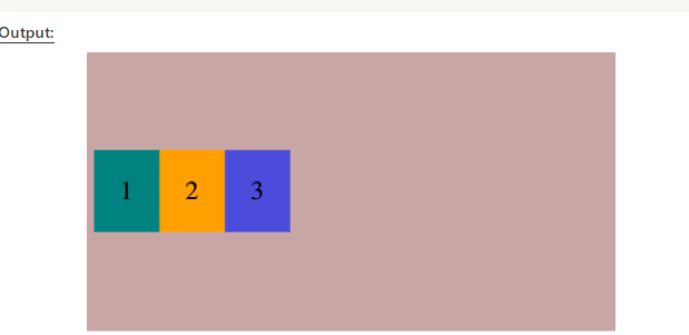 align-items:center code and output