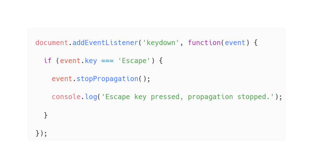 Stopping Event Propagation