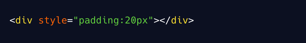 HTML Style - padding syntax