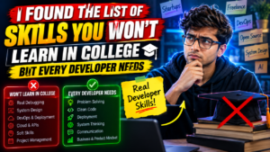 I found the list of Skills You Won't Learn in College but Every Developer Needs
