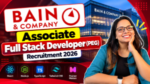 Bain & Company Full Stack Developer Recruitment 2026
